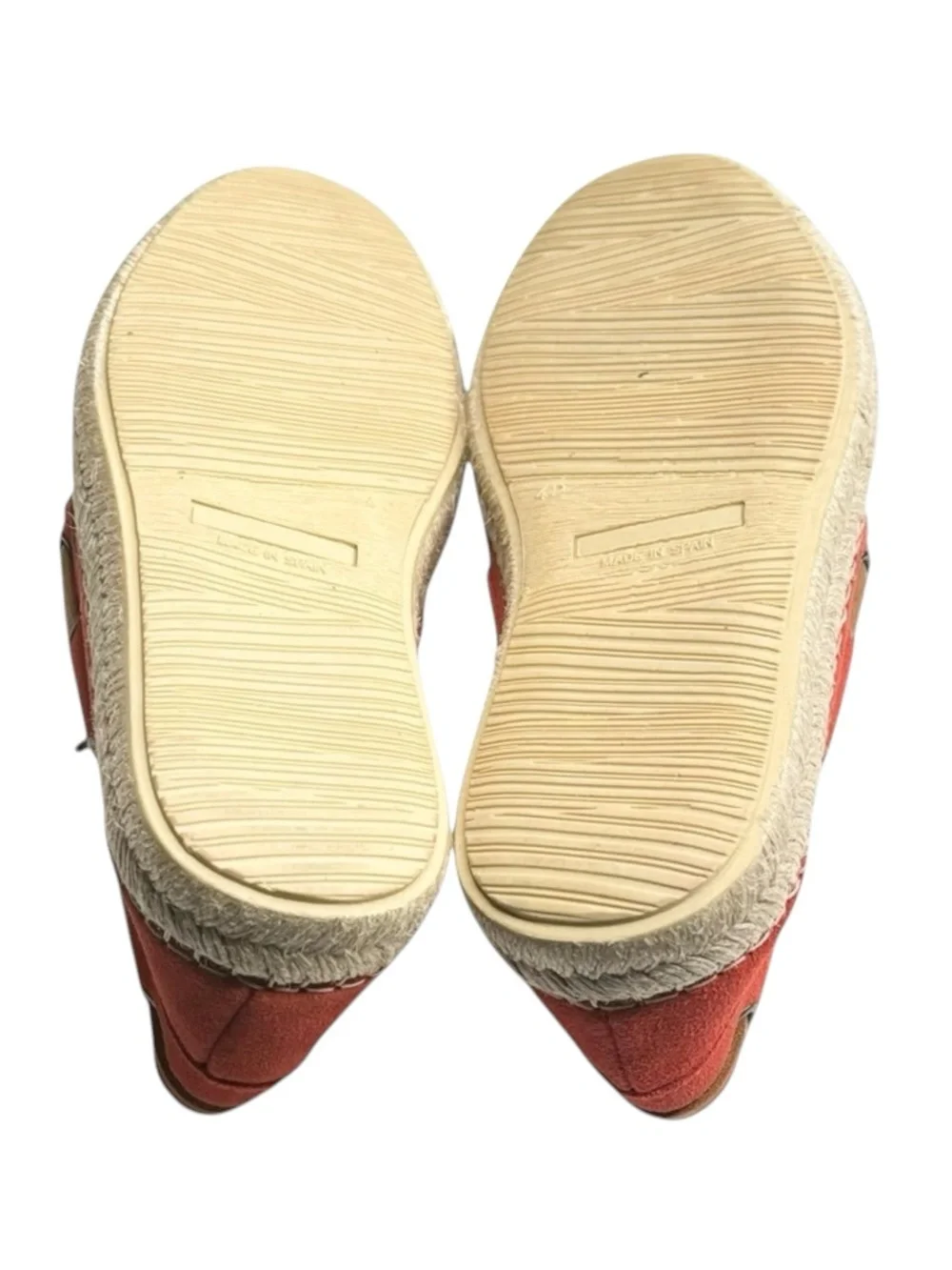 Hanks Brand 𖤐 Alpargatas Max Naranja Boat Shoe Espadrille 𖤐 Orange Suede 𖤐 42